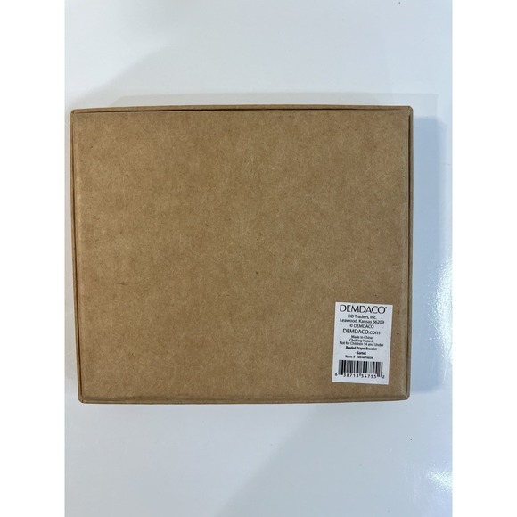 DEMDACO Beaded Prayer Garnet Red One Size Fits Most‎ Glass and Metal Charm - Picture 3 of 4